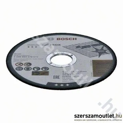 BOSCH Standard for Inox vágótárcsa 115x1,6x22,23mm (2608603170)