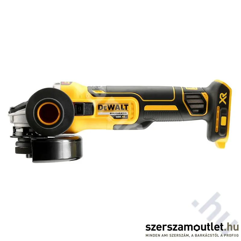 DEWALT DCG405N-XJ Akkus szénkefe mentes sarokcsiszoló (18V/125mm) (Akku és töltő nélkül)