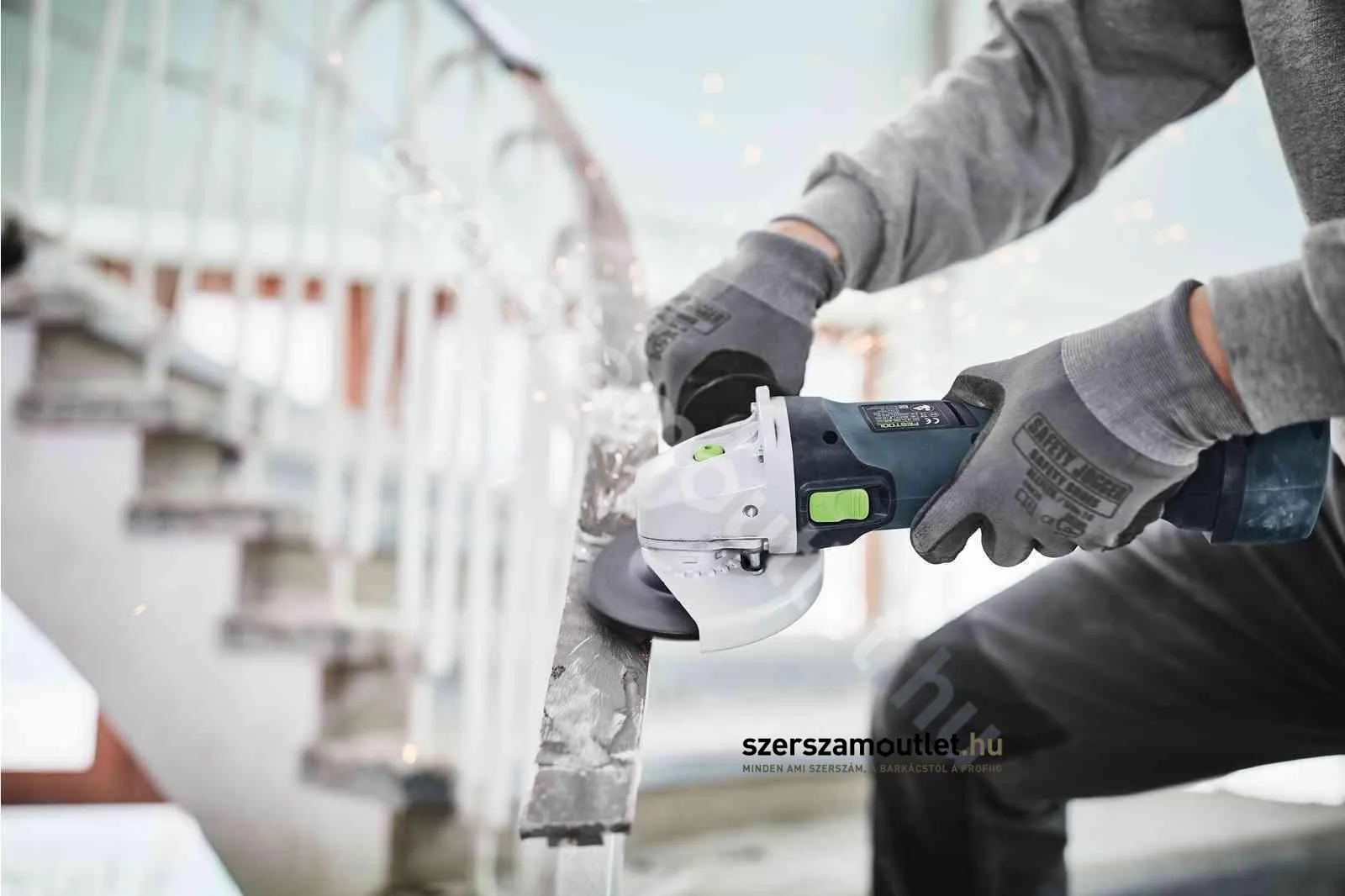 FESTOOL AGC 18-125 Li EB-Basic Akkus sarokcsiszoló (18V/125mm) (Akku és töltő nélkül!)