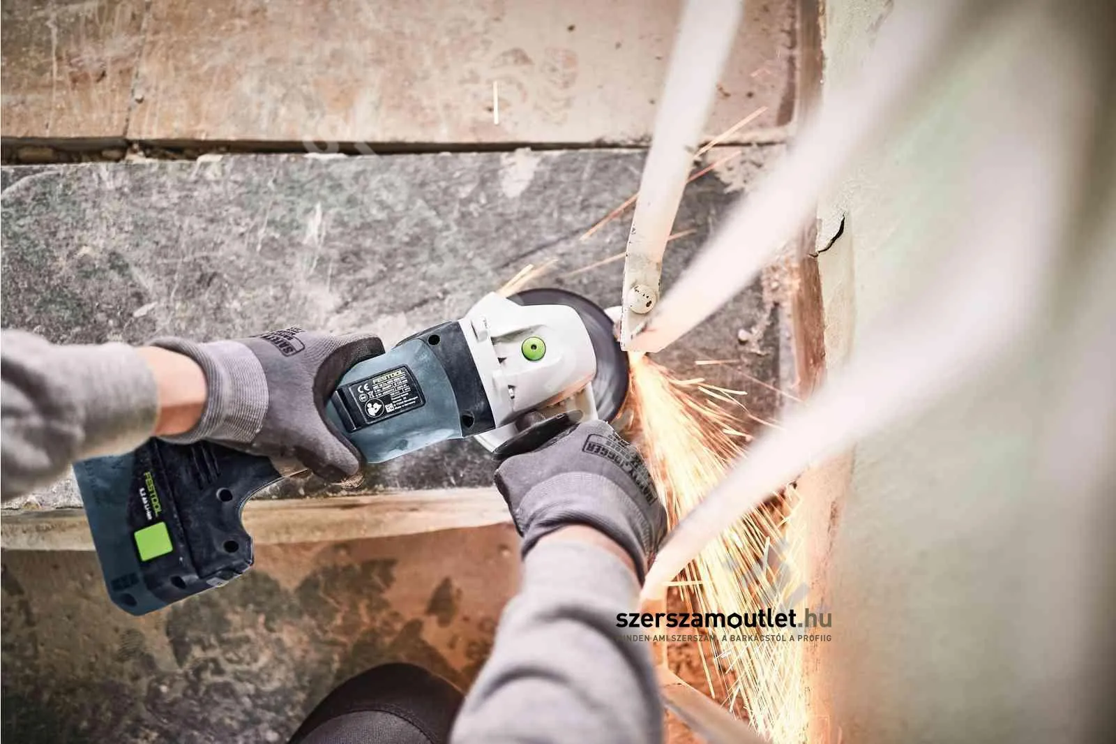 FESTOOL AGC 18-125 Li EB-Basic Akkus sarokcsiszoló (18V/125mm) (Akku és töltő nélkül!)