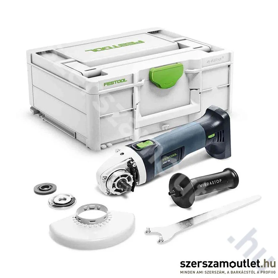 FESTOOL AGC 18-125 Li EB-Basic Akkus sarokcsiszoló (18V/125mm) (Akku és töltő nélkül!)