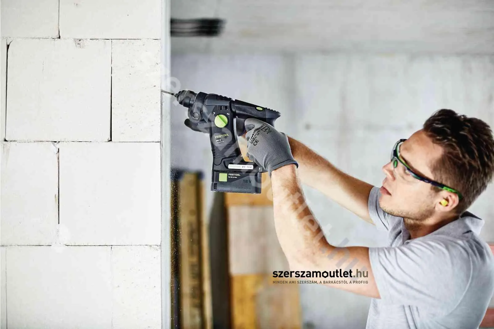 FESTOOL BHC 18 HPC 4,0 I-Plus akkus fúrókalapács (18V 4,0Ah)