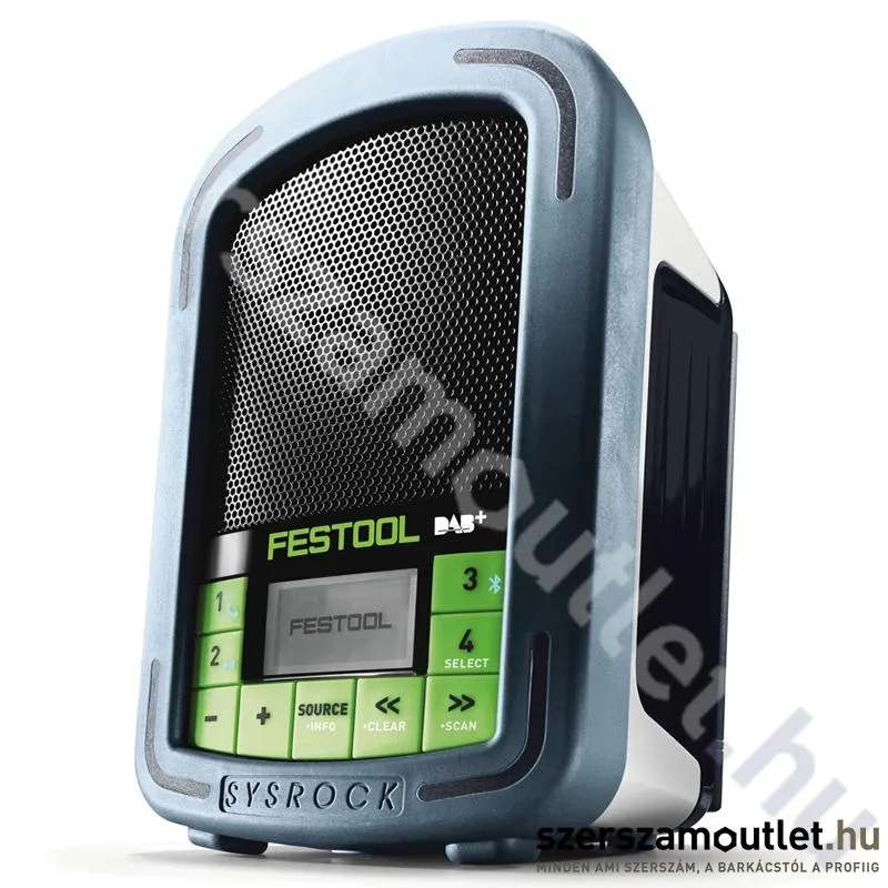 FESTOOL BR 10 DAB+ SYSROCK munkahelyi rádió digitális és analóg (18V)
