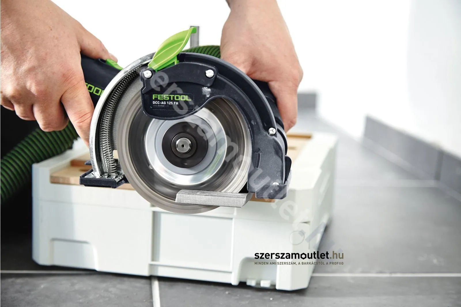 FESTOOL DSC-AG 125 FH-Plus gyémánt bontórendszer, horonymaró, 1 tárcsás (1400W/125mm)