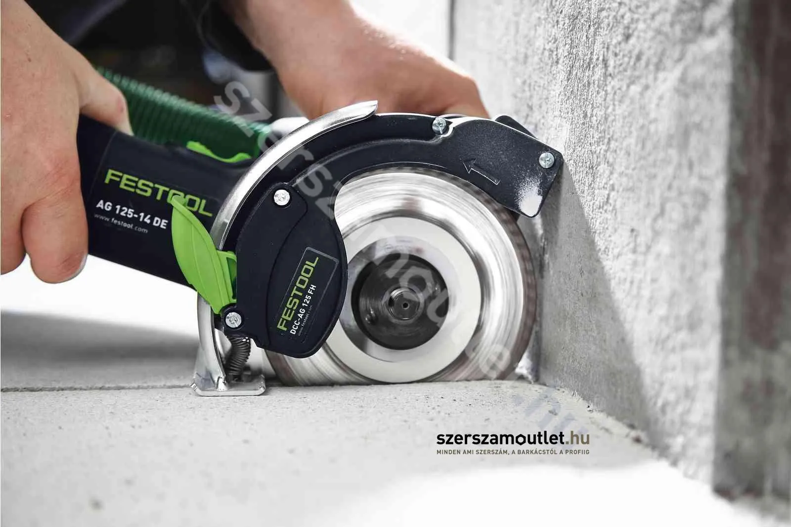 FESTOOL DSC-AG 125 FH-Plus gyémánt bontórendszer, horonymaró, 1 tárcsás (1400W/125mm)