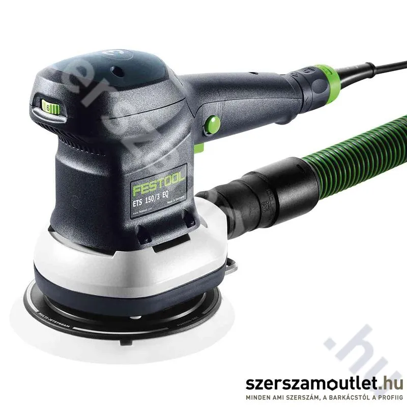 FESTOOL ETS 150/3 EQ excentercsiszoló kartondobozban, szűrőkazettával (310W/150mm) (575023)