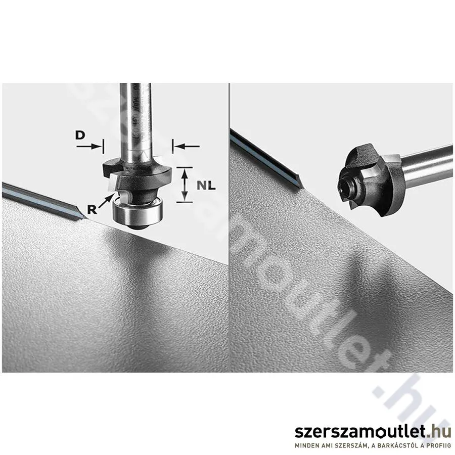 FESTOOL HW lekerekítő marókés S8 HW R3 D22-KL OFK