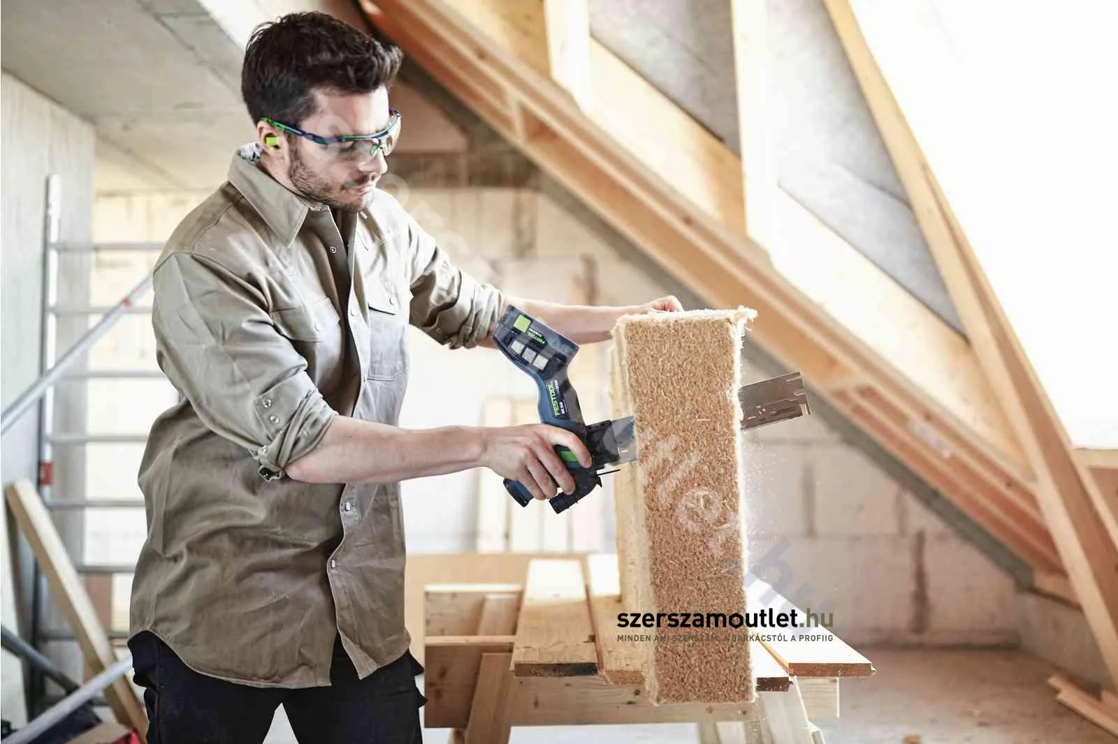 FESTOOL ISC 240 HPC 4,0 EBI-Plus-XL-FS Akkus szigetelőanyag vágó (18V 4,0Ah)