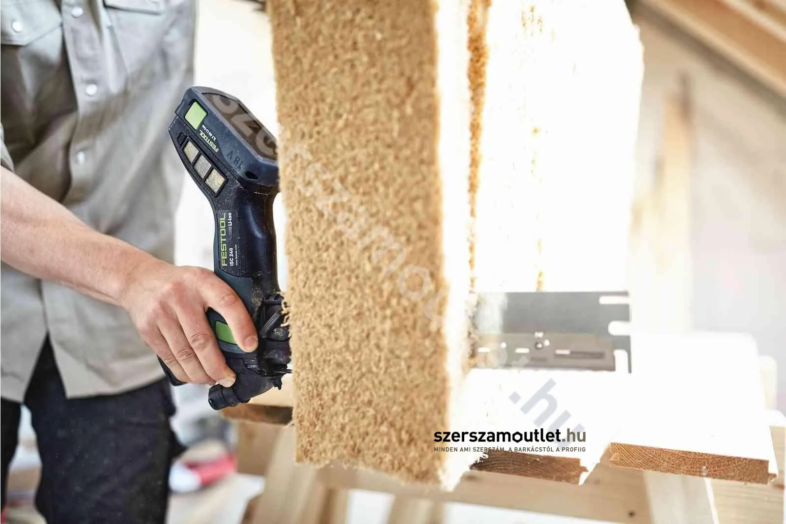 FESTOOL ISC 240 HPC 4,0 EBI-Plus-XL-FS Akkus szigetelőanyag vágó (18V 4,0Ah)