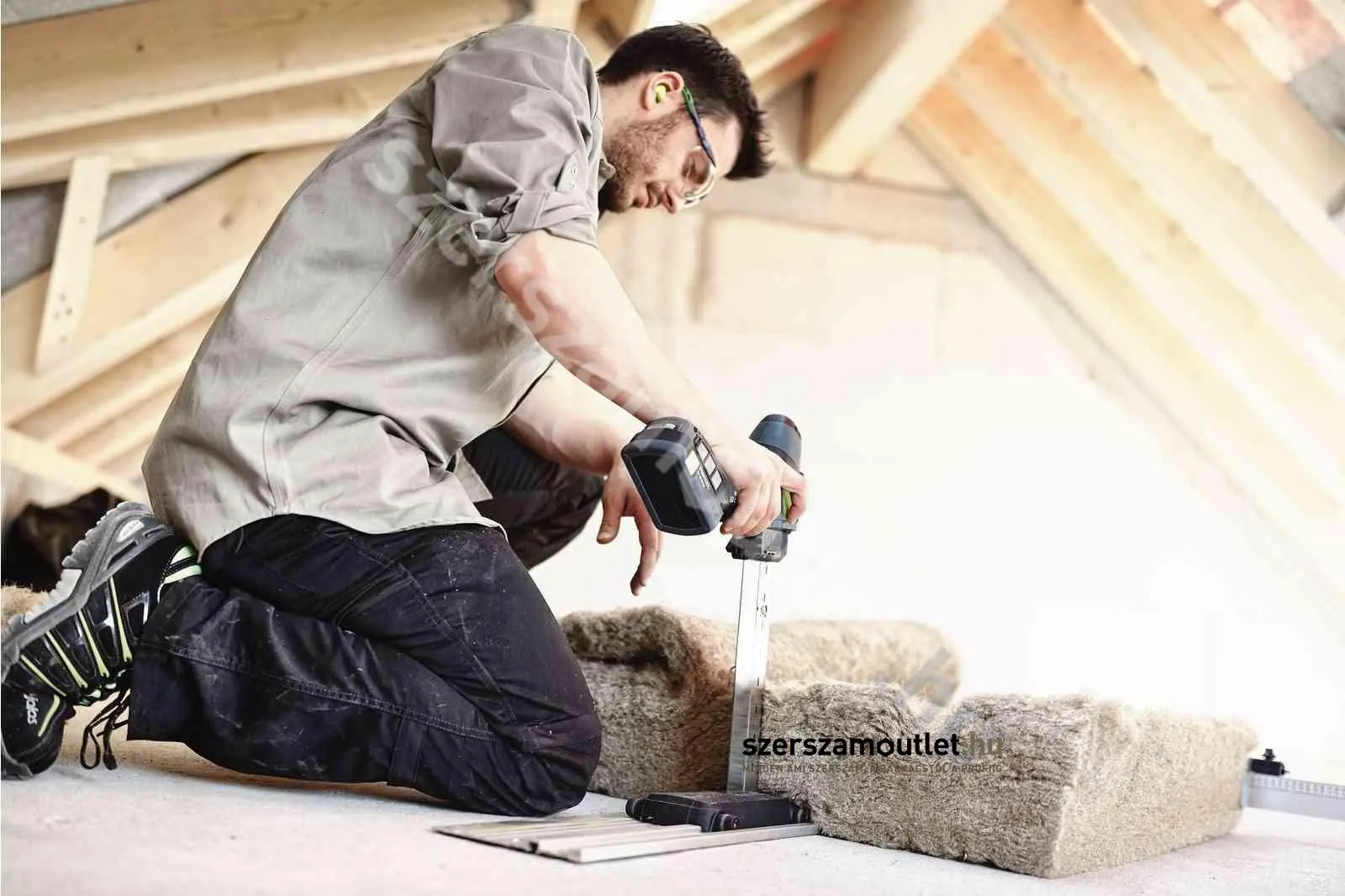 FESTOOL ISC 240 HPC 4,0 EBI-Plus-XL-FS Akkus szigetelőanyag vágó (18V 4,0Ah)