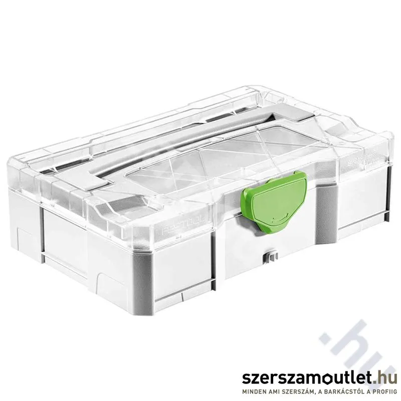 FESTOOL MINI-SYSTAINER T-LOC SYS-MINI TL TRA műanyag láda (átlátszó tetővel) (203813)