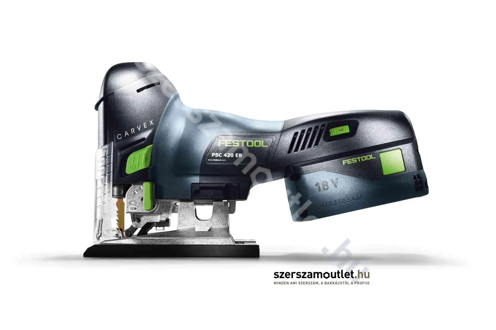 FESTOOL PSC 420 HPC 4,0 EBI-Set Carvex szúrófűrész AIRSTREAM 1db(18V 4,0Ah)akku+töltő