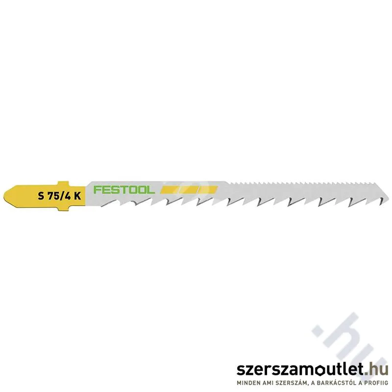 FESTOOL Szúrófűrészlap íves vágás, terpesztett fogak S 75/4 K (1db)(204265)