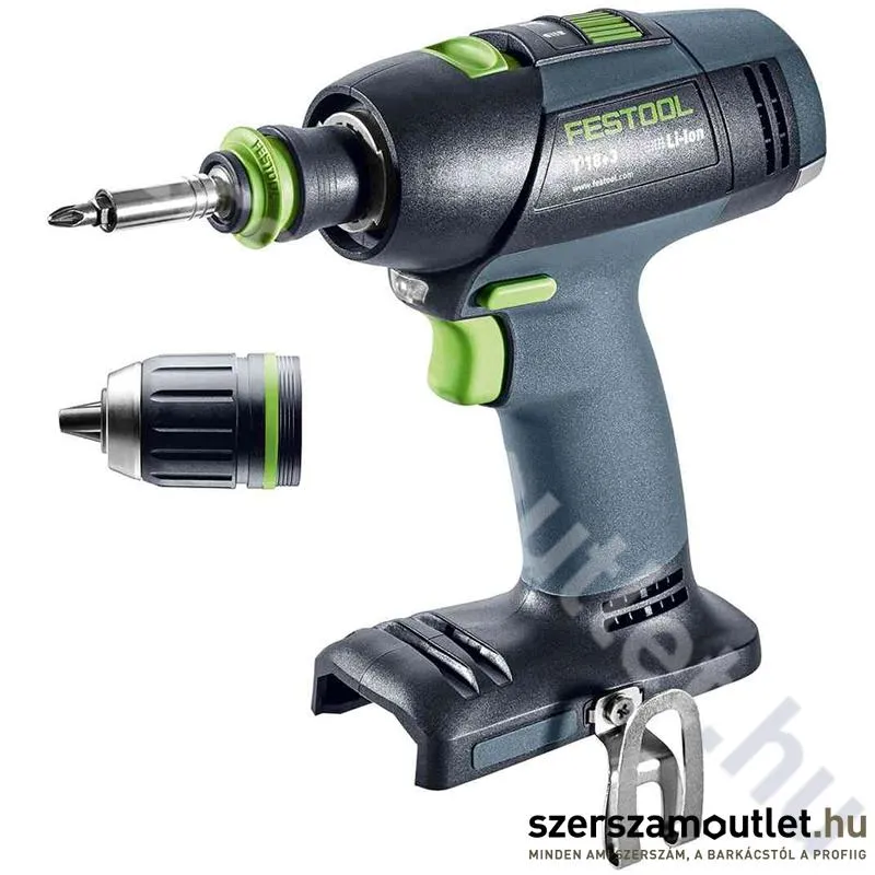 FESTOOL T 18+3 LI Basic Akkus fúró-csavarbehajtó (18V) (Akku és töltő nélkül!)