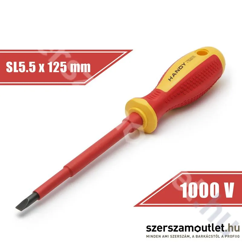 HANDY Csavarhúzó 1x5,5x125mm 1000V-ig szigetelt (10563)