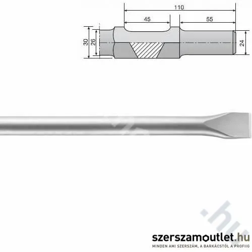 HIKOKI 30mm hatlap Laposvéső 35x410mm (751544)