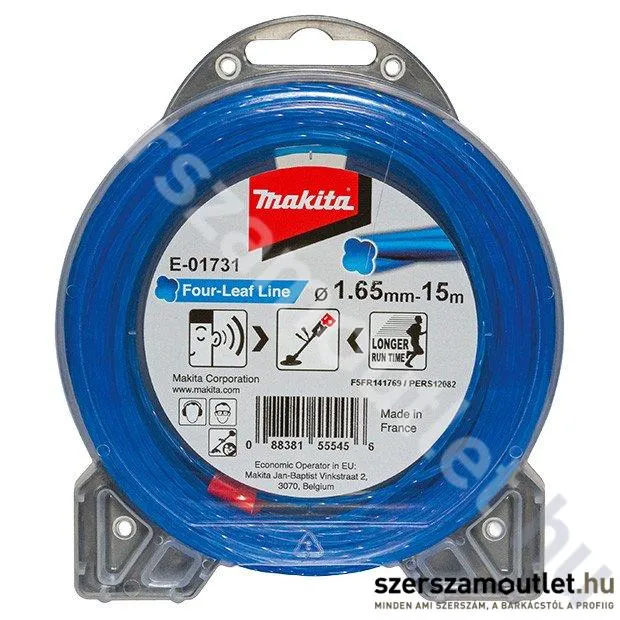 MAKITA Damil RT 4 élű kék 1.65mm, 15m (E-01731)