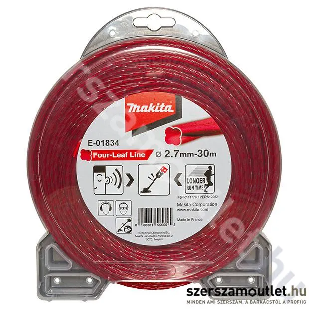 MAKITA Damil RT 4 élű piros 2,7 mm, 30m (E-01834)