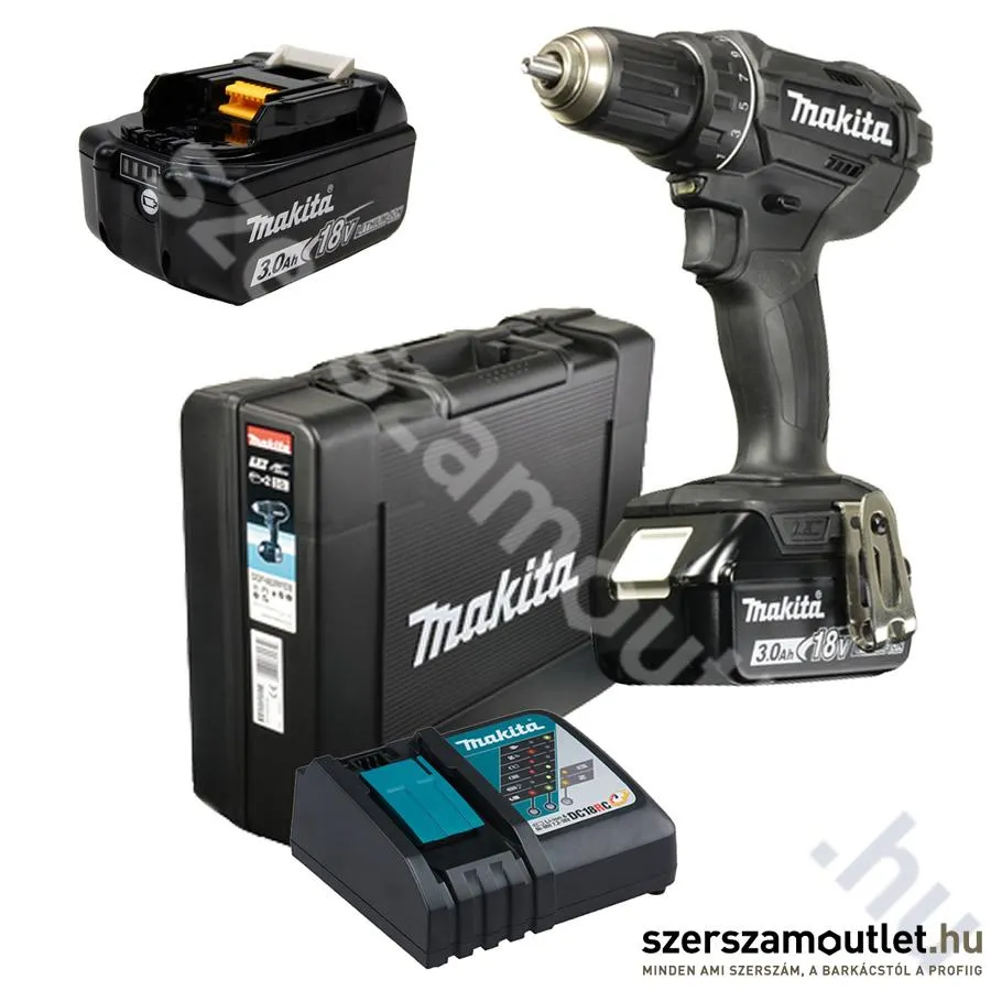 MAKITA DDF482RFEB Akkus fúró-csavarbehajtó kofferben (2x3,0Ah/18V)