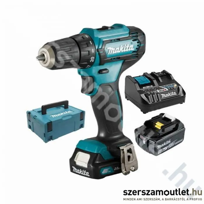 MAKITA DF333DNX12 akkus fúró-csavarbehajtó (1x2,0Ah 12V/1x5,0Ah 18V) (Csomagajánlatban)