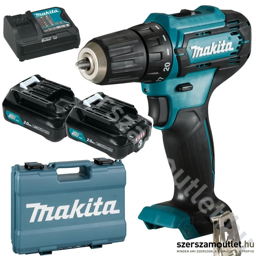 MAKITA DF333DSAE akkus fúró-csavarbehajtó kofferben (2x2,0Ah/12V)