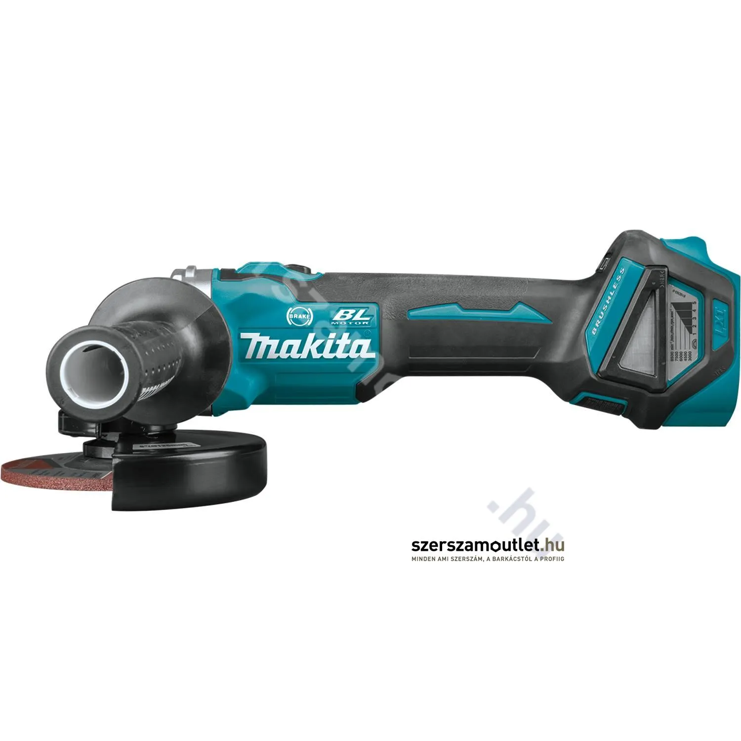 MAKITA DGA513Z Akkus szénkefementes fordulatszabályzós sarokcsiszoló 125mm (Akku és töltő nélkül)