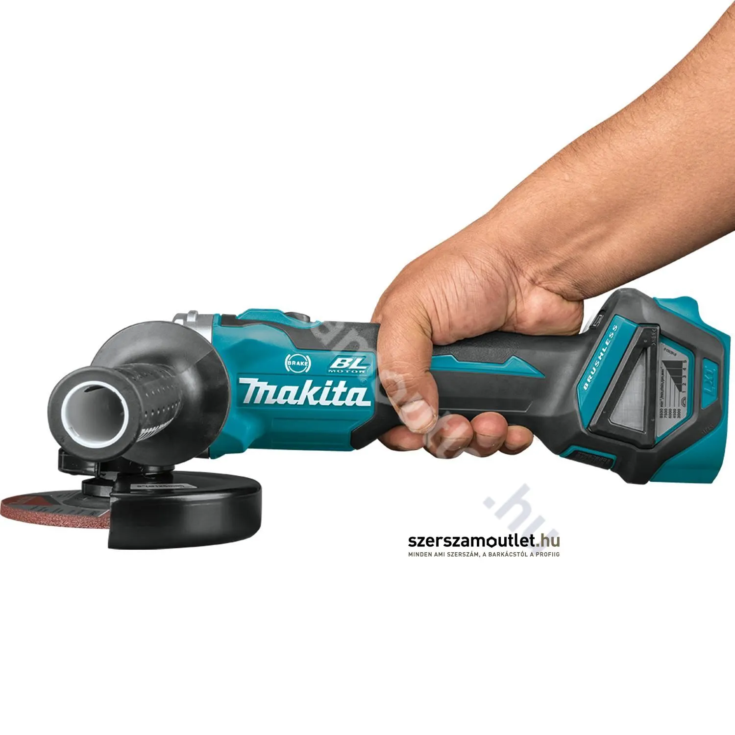 MAKITA DGA513Z Akkus szénkefementes fordulatszabályzós sarokcsiszoló 125mm (Akku és töltő nélkül)