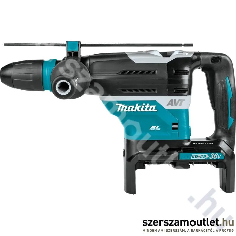 MAKITA DHR400ZKU Akkus szénkefementes SDS-MAX fúrókalapács (2x18V) (Akku és töltő nélkül)