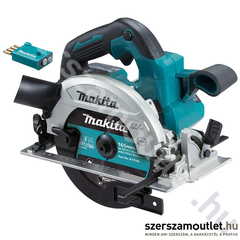 MAKITA DHS661ZU Akkus szénkefementes körfűrész (18V/165mm) (Akku és töltő nélkül!)