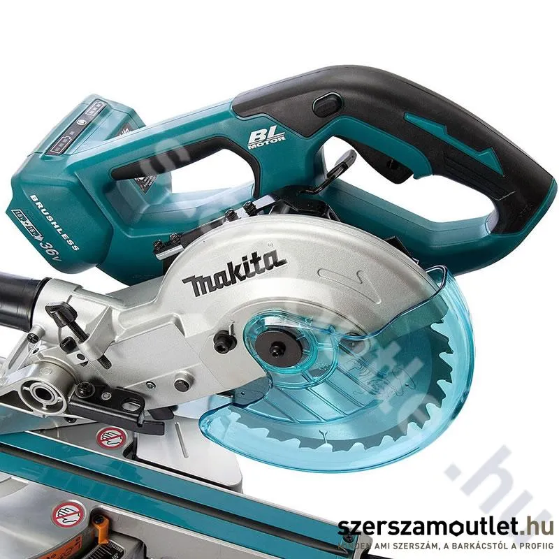 MAKITA DLS714NZ Akkus szénkefementes csúszósínes gérvágó (18V/190mm) (Akku és töltő nélkül!)