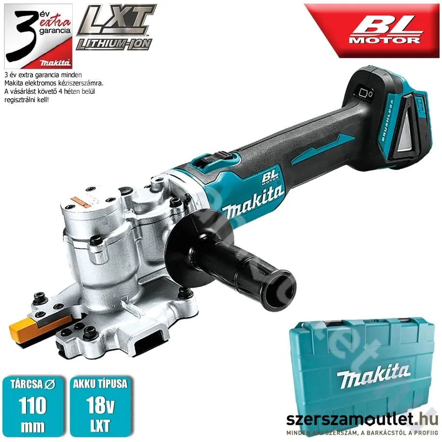 MAKITA DSC250ZK Akkus szénkefementes menetesszár vágó kofferben (18V) (Akku és töltő nélkül)