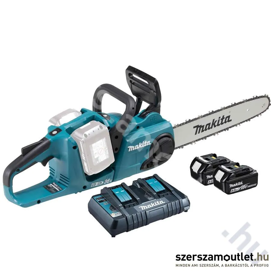 MAKITA DUC353PG2 Akkus szénkefementes láncfűrész 35cm (2x6,0Ah/18V)