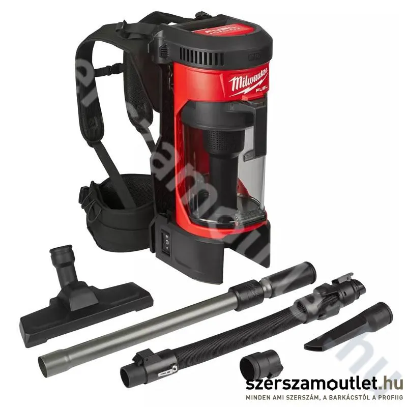 MILWAUKEE M18 FBPV-0 Akkus háti porszívó (18V) (Akku és töltő nélkül!) (4933464483)