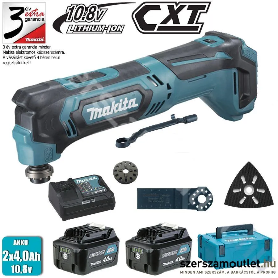 MAKITA TM30DSMJX4 Akkus multifunkciós gép MAKPAC kofferben 2db(10,8V 4,0Ah)akku+töltő