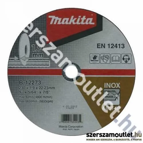 MAKITA Vágókorong 125x1,0mm Inox 10db/cs (B-12239)