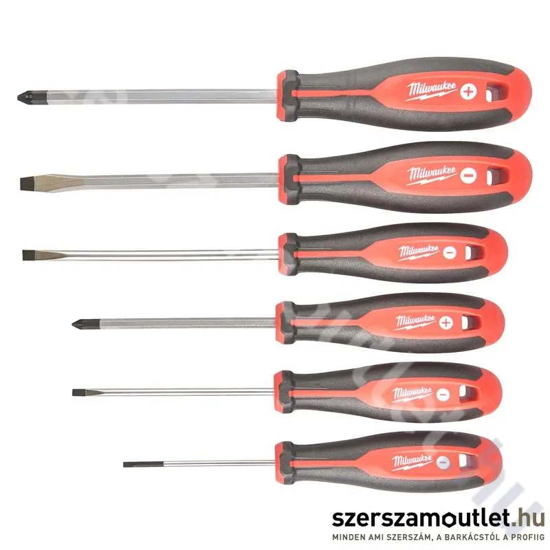 MILWAUKEE 6 darabos csavarhúzó készlet (PZ/SL) (4932471806)