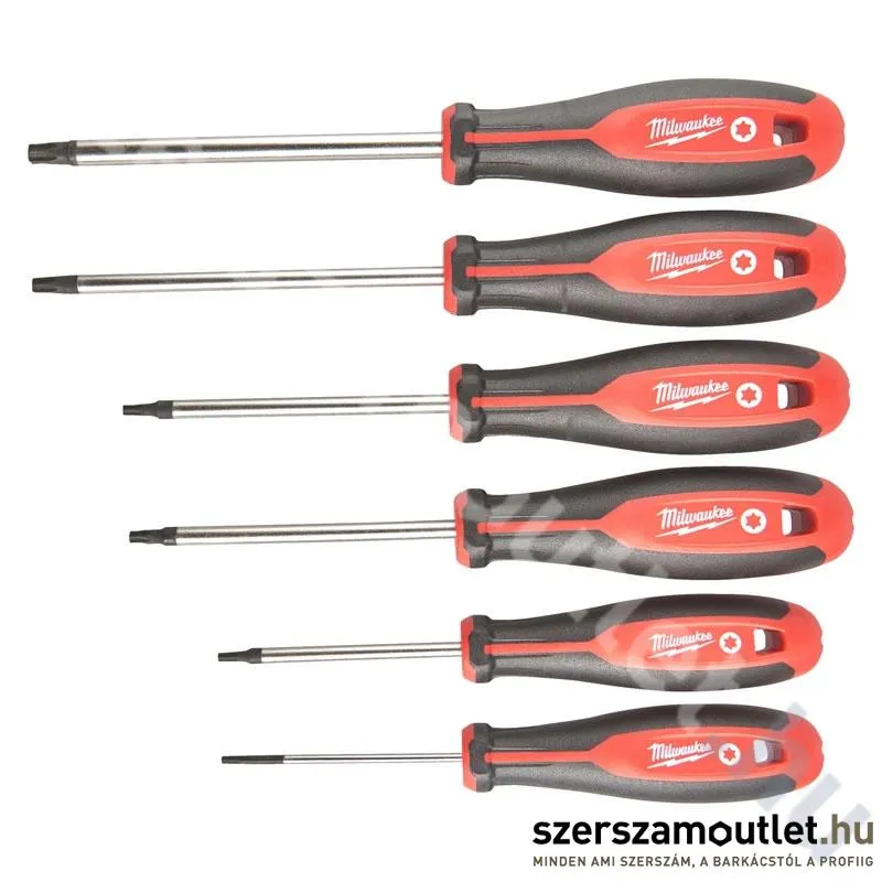 MILWAUKEE 6 darabos Torx csavarhúzó készlet (4932471809)