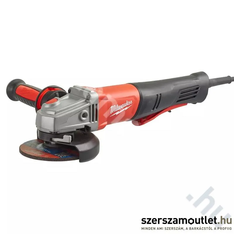 MILWAUKEE AGV 13-125 XSPDEB Sarokcsiszoló lágyindítással, alsó kapcsolóval (1250W/125mm)