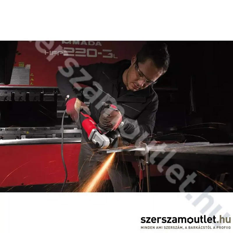MILWAUKEE AGV 15-125 XE Sarokcsiszoló fordulatszám szabályzós, lágyinditással (1550W/125mm)