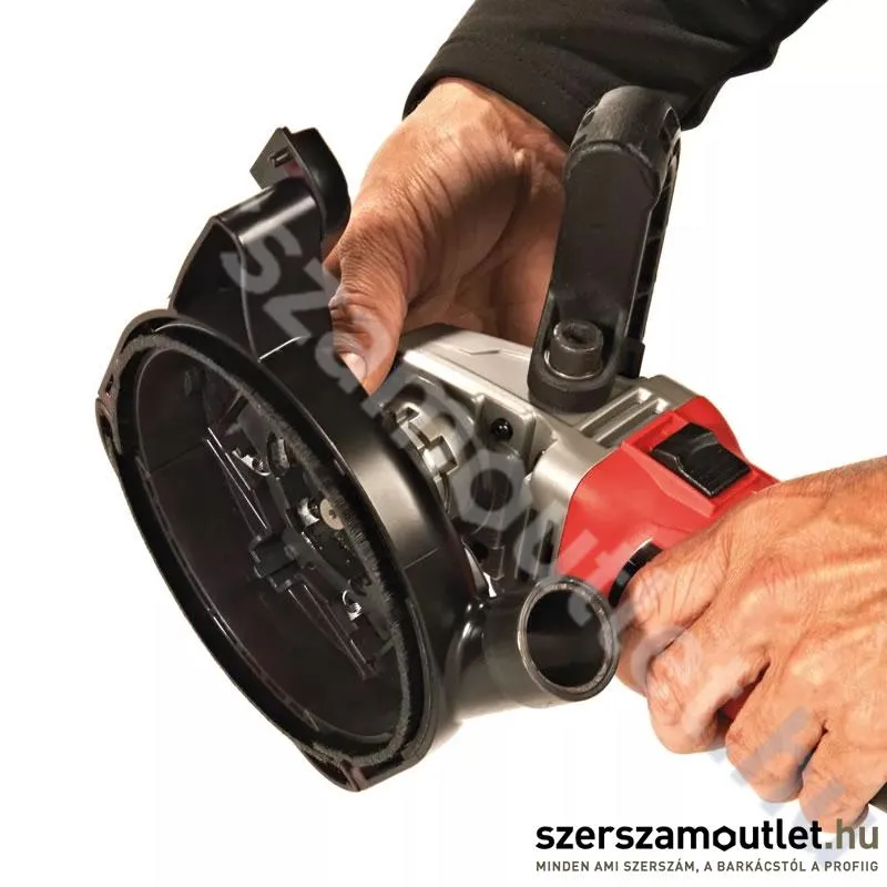 MILWAUKEE AGV 15-125 XC DEG SET Sarokcsiszoló porelvezető burkolattal, kofferben (1550W/125mm)