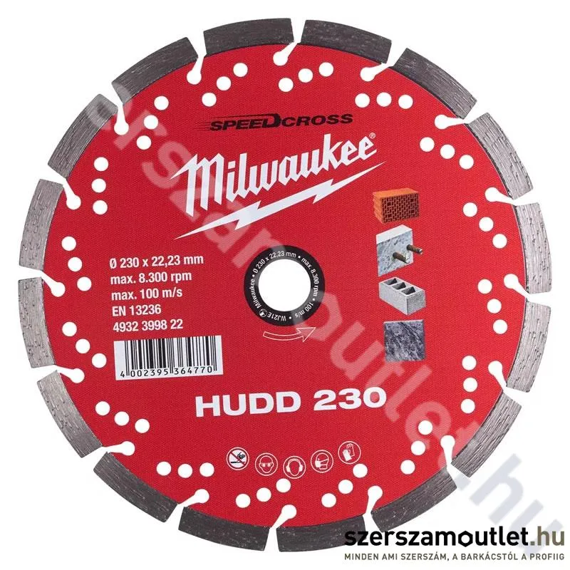 MILWAUKEE HUDD 230 Gyémánt vágótárcsa 230mm (4932399822)