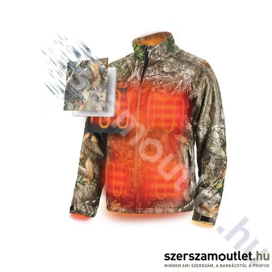 MILWAUKEE M12 HJ CAMO5-0 (M) Fűthető kabát, terepszínű (4933464335 HJCAMO5) (Akku és töltő nélkül)