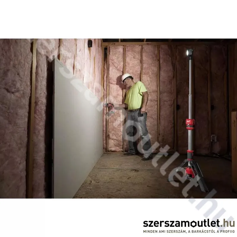 MILWAUKEE M12 SAL-0 Akkus állványos térmegvilágító LED lámpa (12V) (Akku és töltő nélkül!)