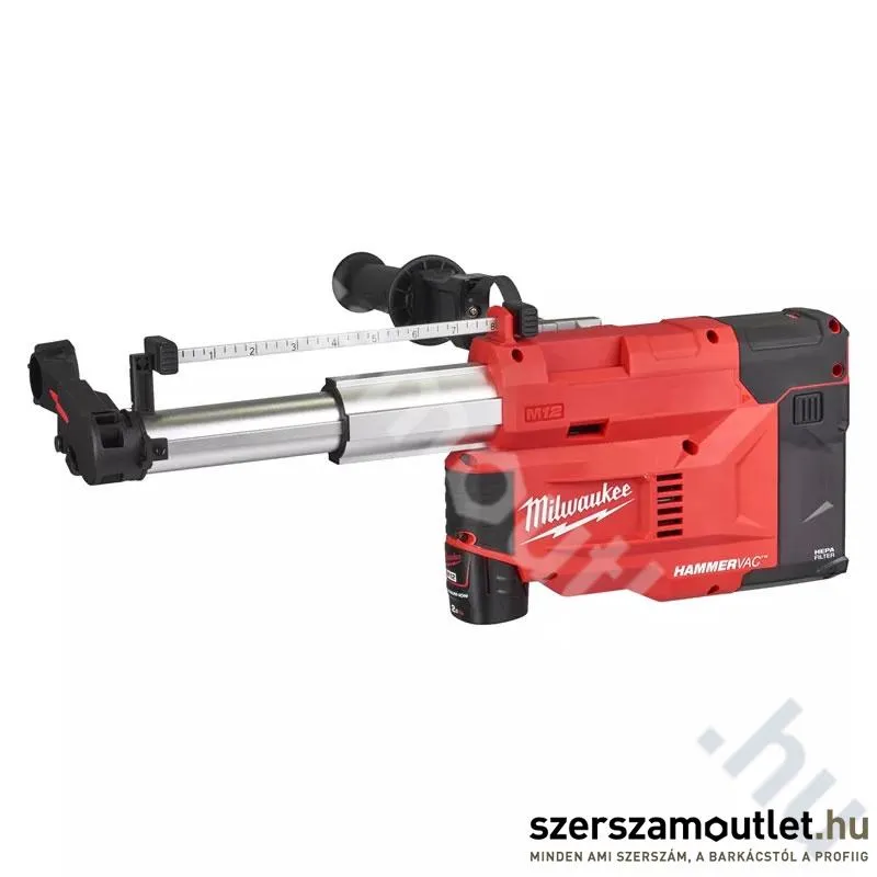 MILWAUKEE M12 UDEL-201B Akkus porelszívó L osztályú (1x2,0Ah/12V) (4933471461)