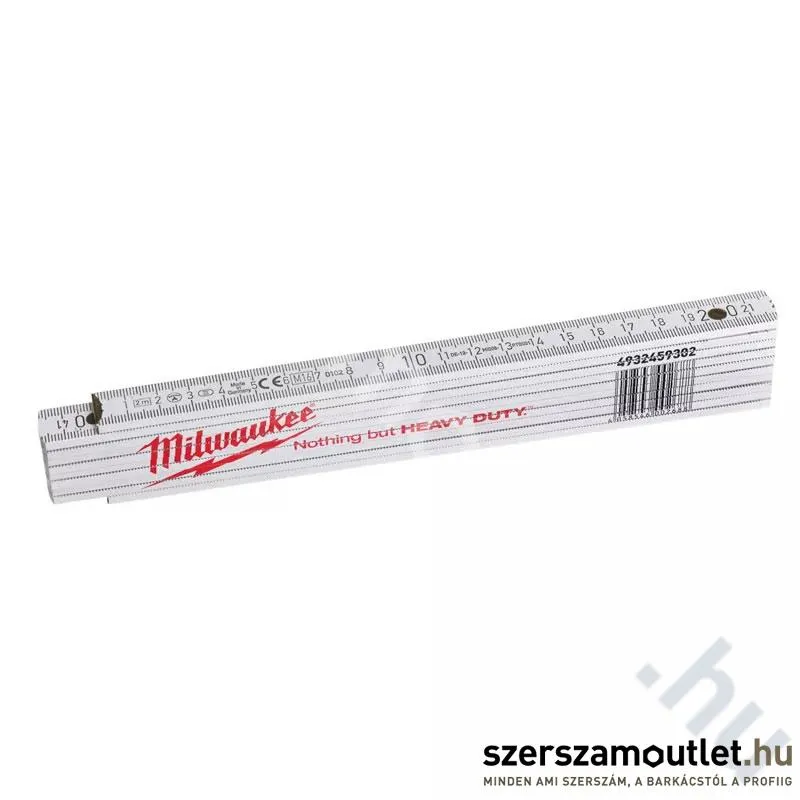 MILWAUKEE Összecsukható fa mérőléc 2m/16mm (4932459302)