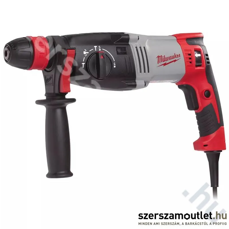 MILWAUKEE PH 28 X Fúró-vésőkalapács SDS-Plus, FIXTEC tokmánnyal, kofferben (820W/3,4J) (4933396392)