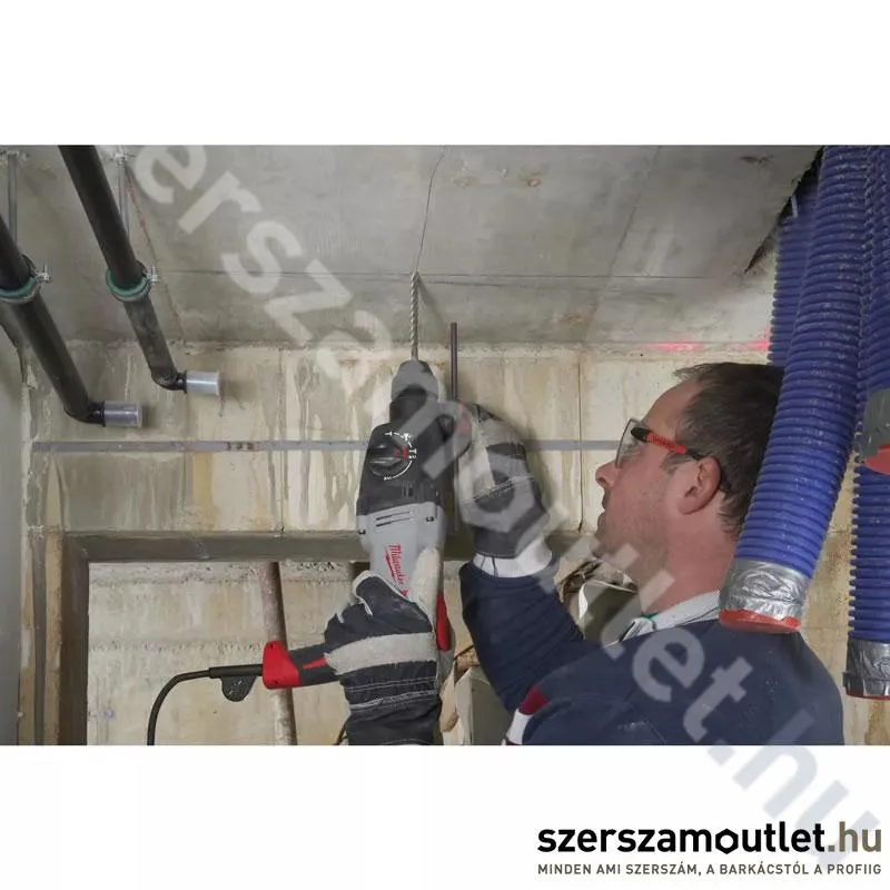 MILWAUKEE PH 28 X Fúró-vésőkalapács SDS-Plus, FIXTEC tokmánnyal, kofferben (820W/3,4J) (4933396392)