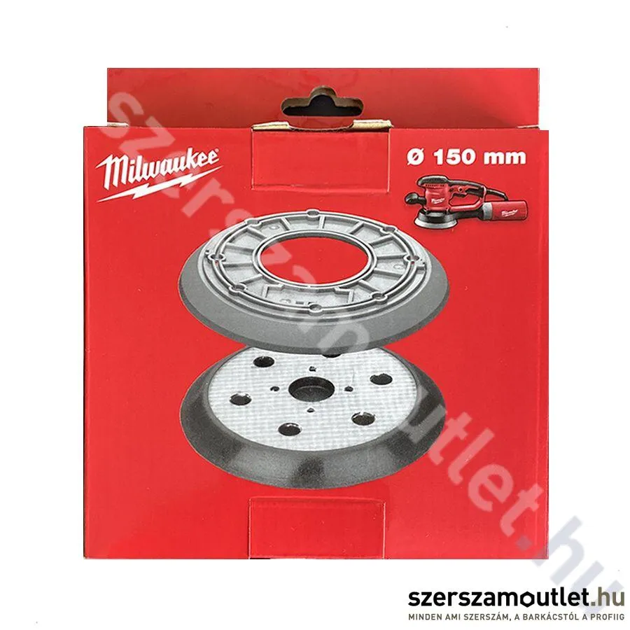 MILWAUKEE ROS 150 E-2 Excenter talp, gumigyűrűvel 150mm (4932430145)
