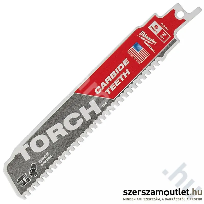 MILWAUKEE TCT TORCH orrfűrészlap fémhez, karbid bontó 150mm (1db) (48475201)(48005201)