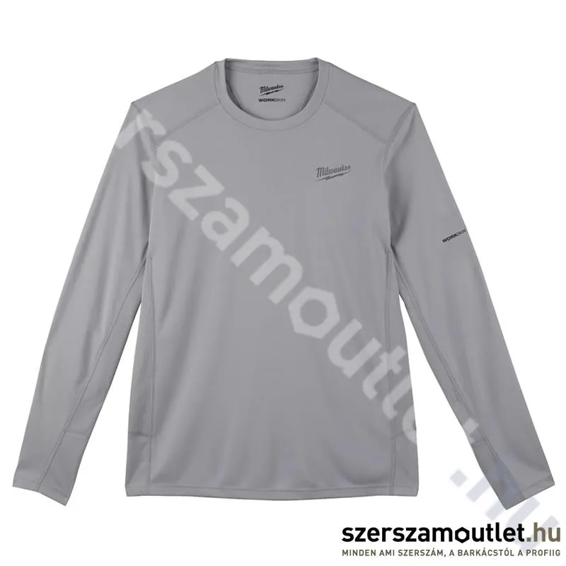 MILWAUKEE WWLSG-L WORKSKIN Technikai hosszú ujjú póló, szürke (L) (4933478190)
